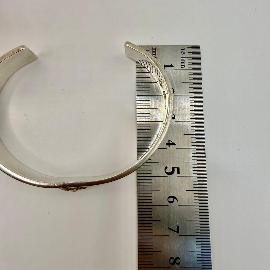 アリゾナフリーダム　k18太陽神付き平打バングル B-19a 定価89650円