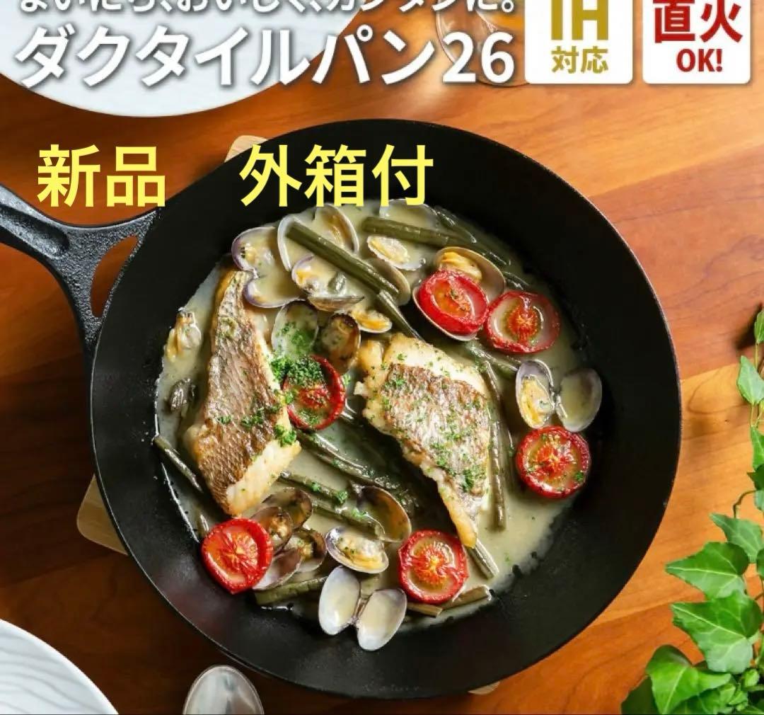 岩鉄鉄器　フライパン　26cm 新品　外箱付