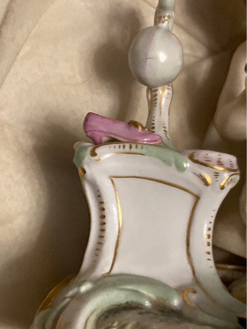 マイセン　古マイセン　靴を作る天使人形