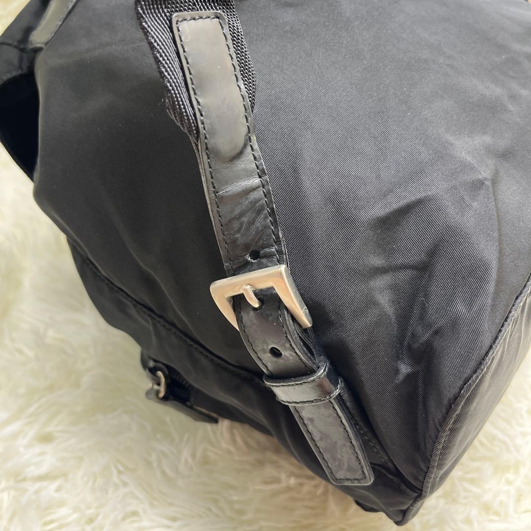 美品 PRADA プラダ 正規品 リュック バックパック　ナイロン ブラック 黒