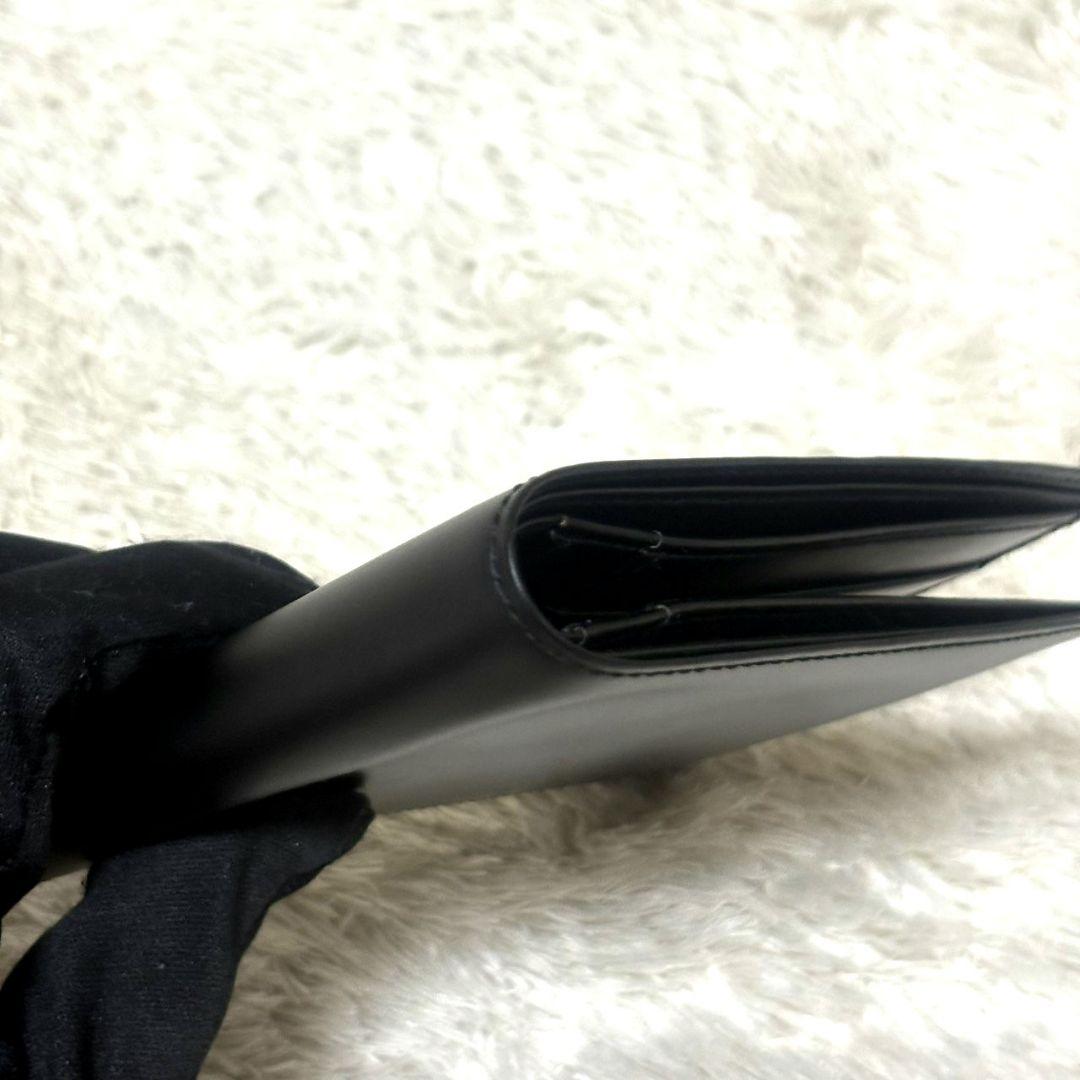 美品 Cartier カルティエ パシャ レザー コンパクト財布 ブラック 黒