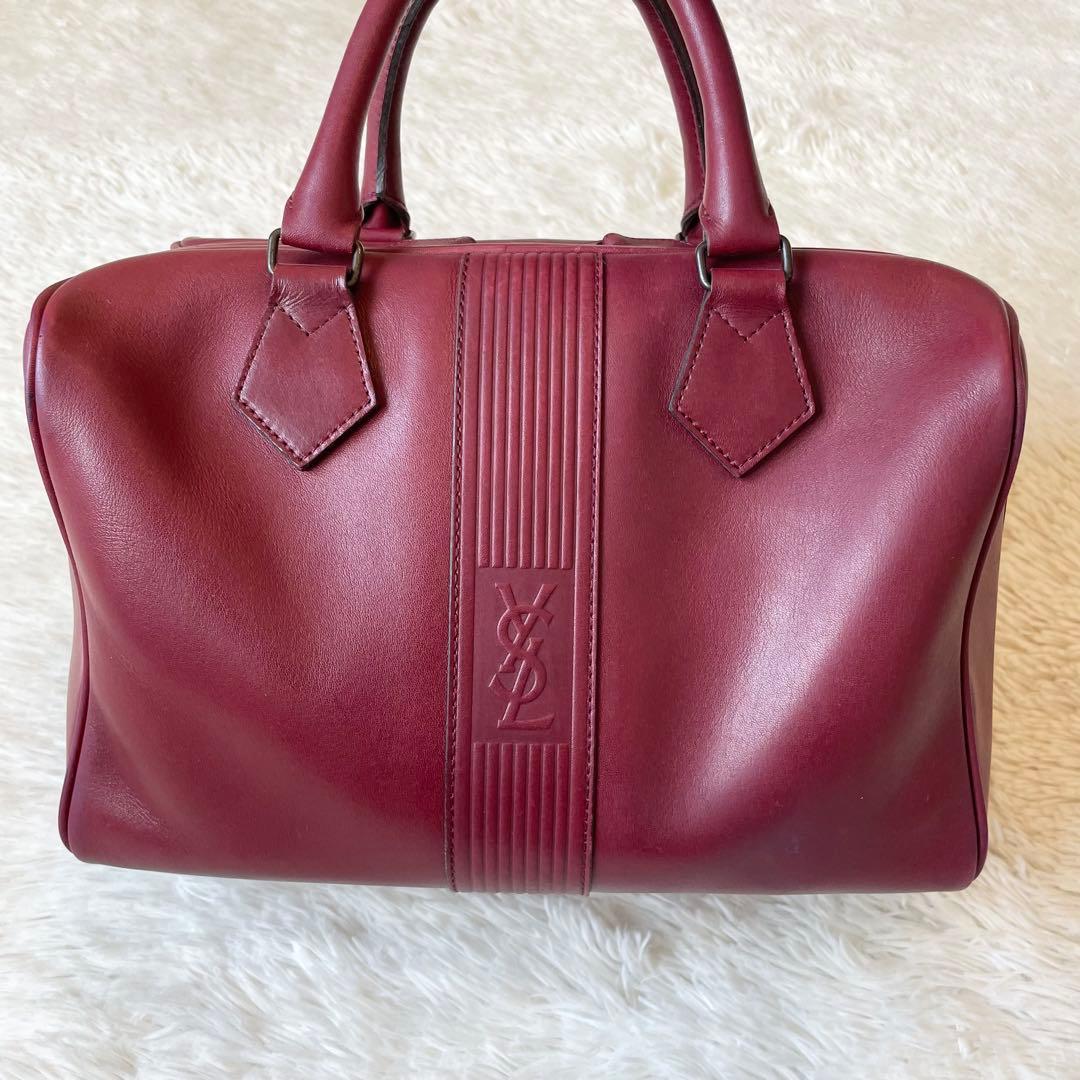 良品★SAINT LAURENT ✨イヴ・サンローラン　レザー ミニボストン