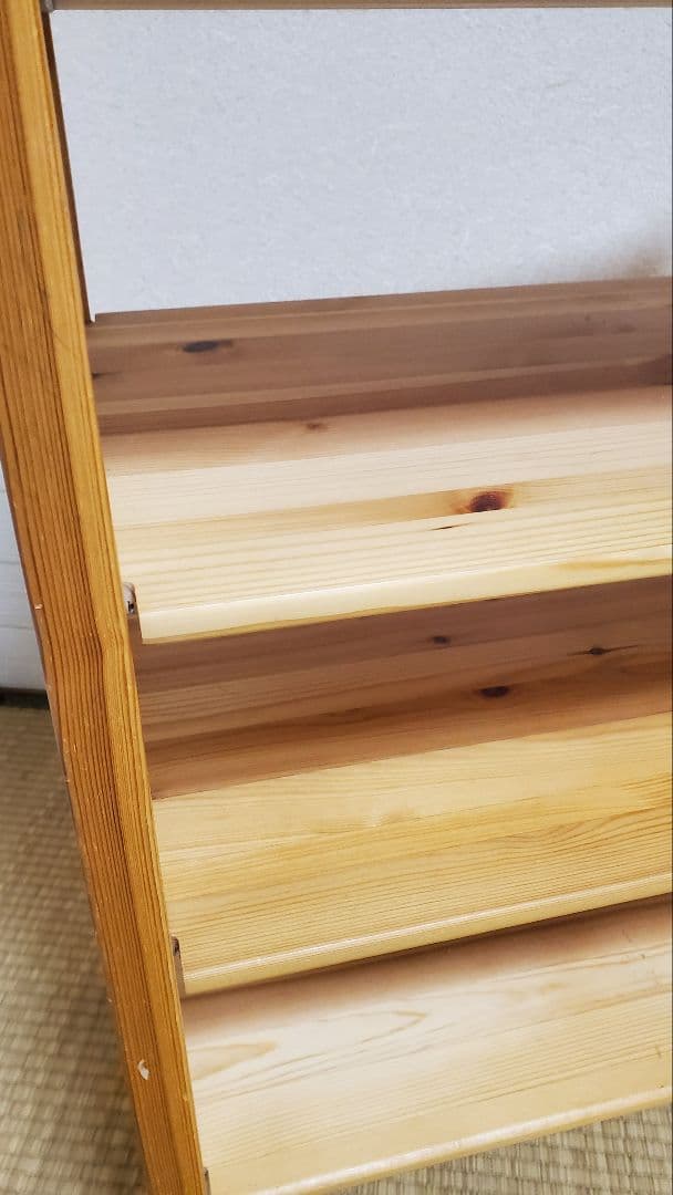 無印良品　パイン材ユニットシェルフ・５８ｃｍ幅・小　追加棚板付き