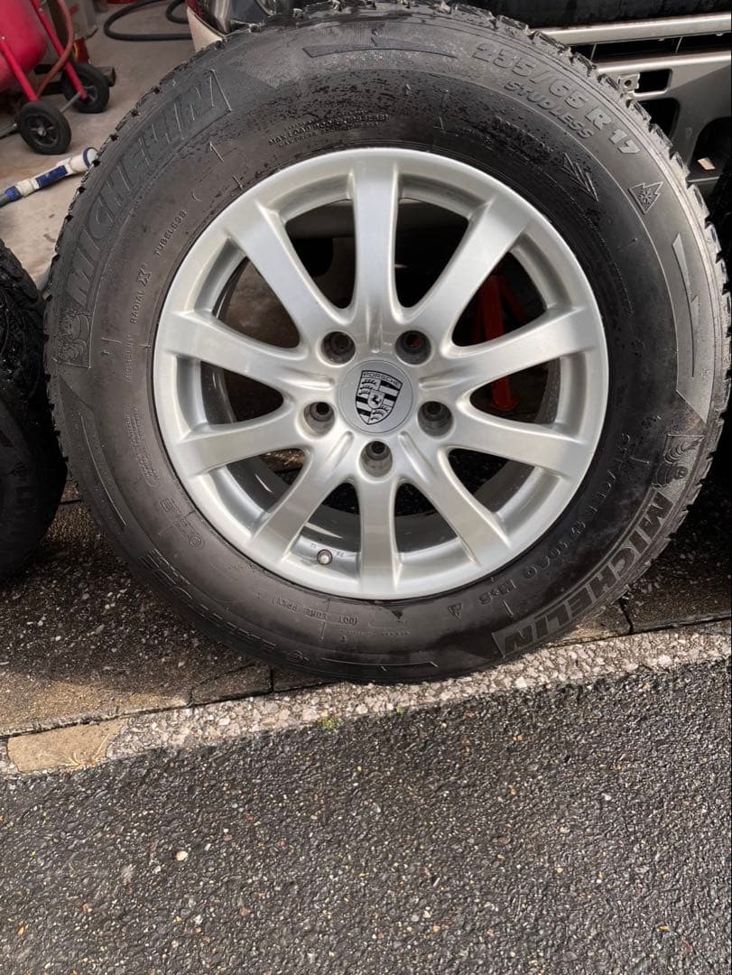 ポルシェ純正アルミホイール　スタッドレスタイヤ　17インチ