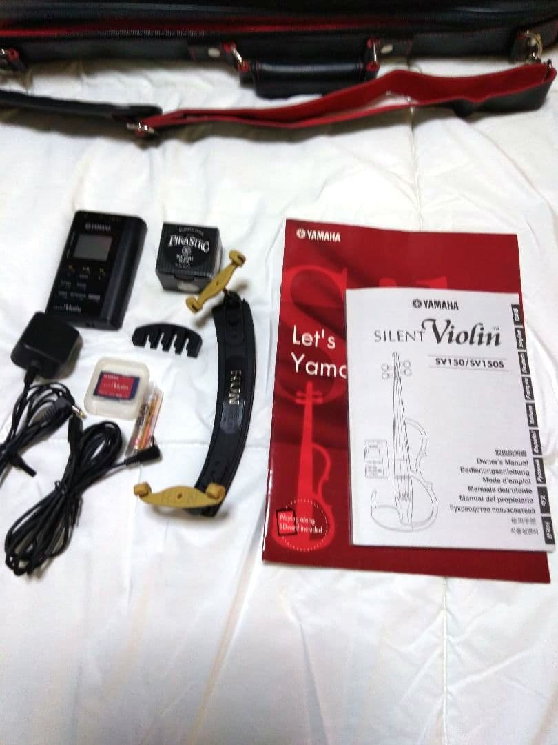 YAMAHA　サイレントバイオリン　　SV150S　肩当て　消音器etc