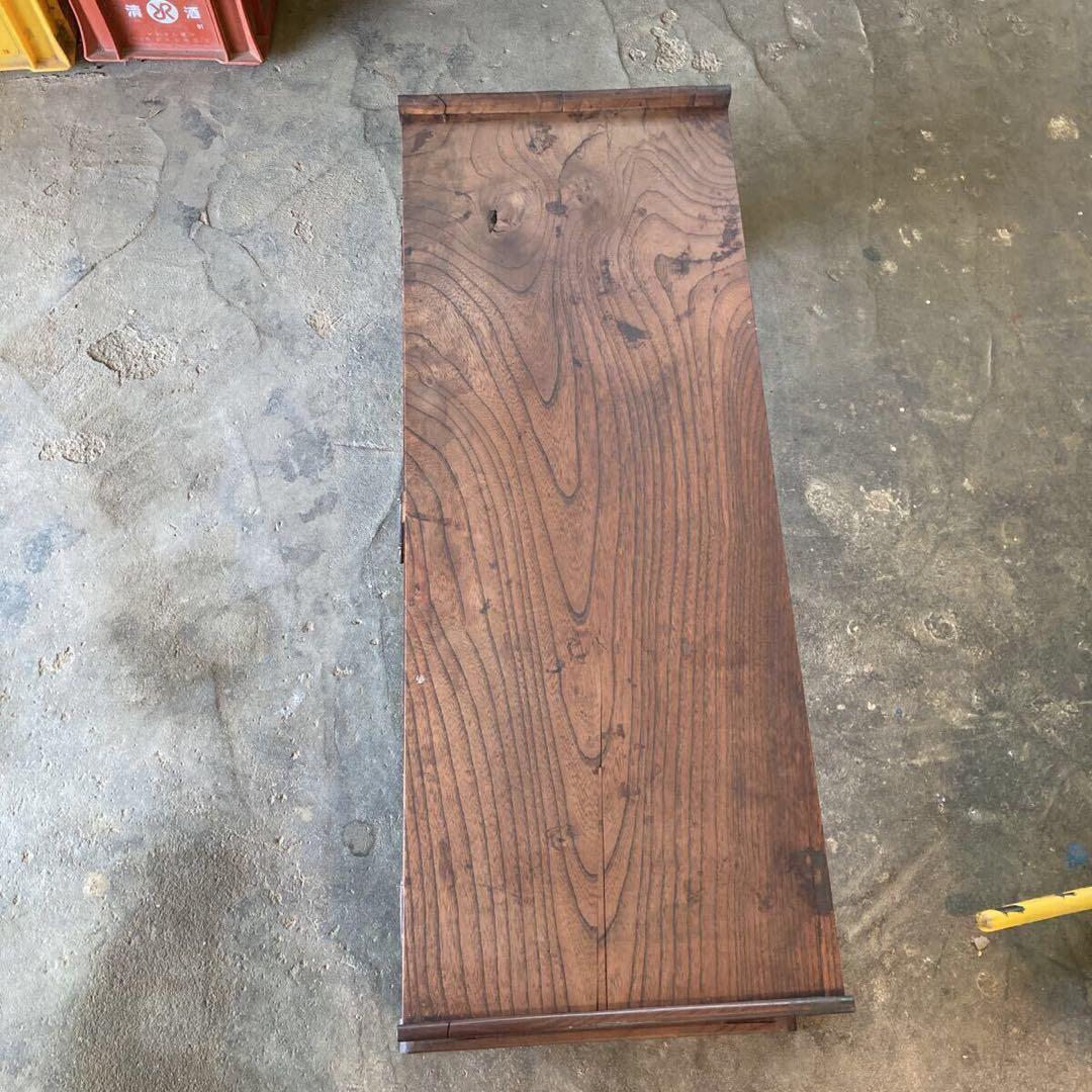 ☘*️様 古い欅の勉強机 けやき 文机 平机 作業台 古道具 アンティーク 家具