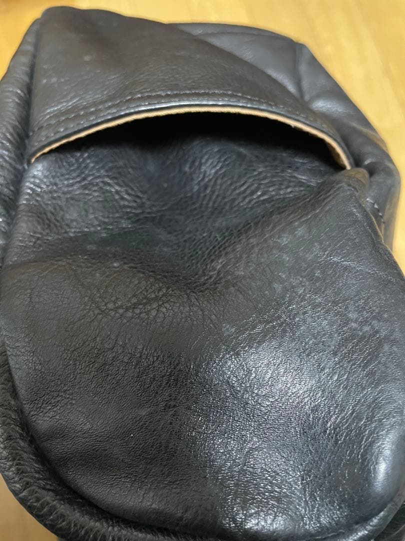 RRLレザー ヴィンテージメッセンジャーバッグ ブラック