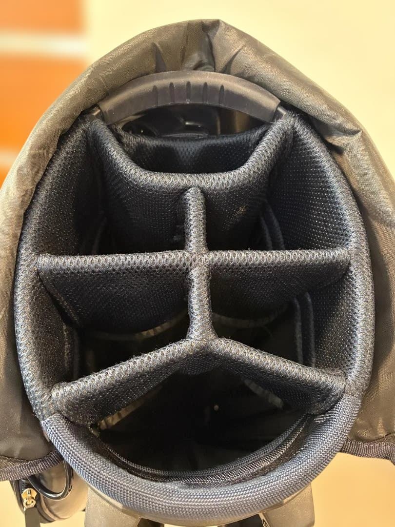 美品 パーリーゲイツ キャディバッグ スタンド式 ネイビー スマイル 89ロゴ