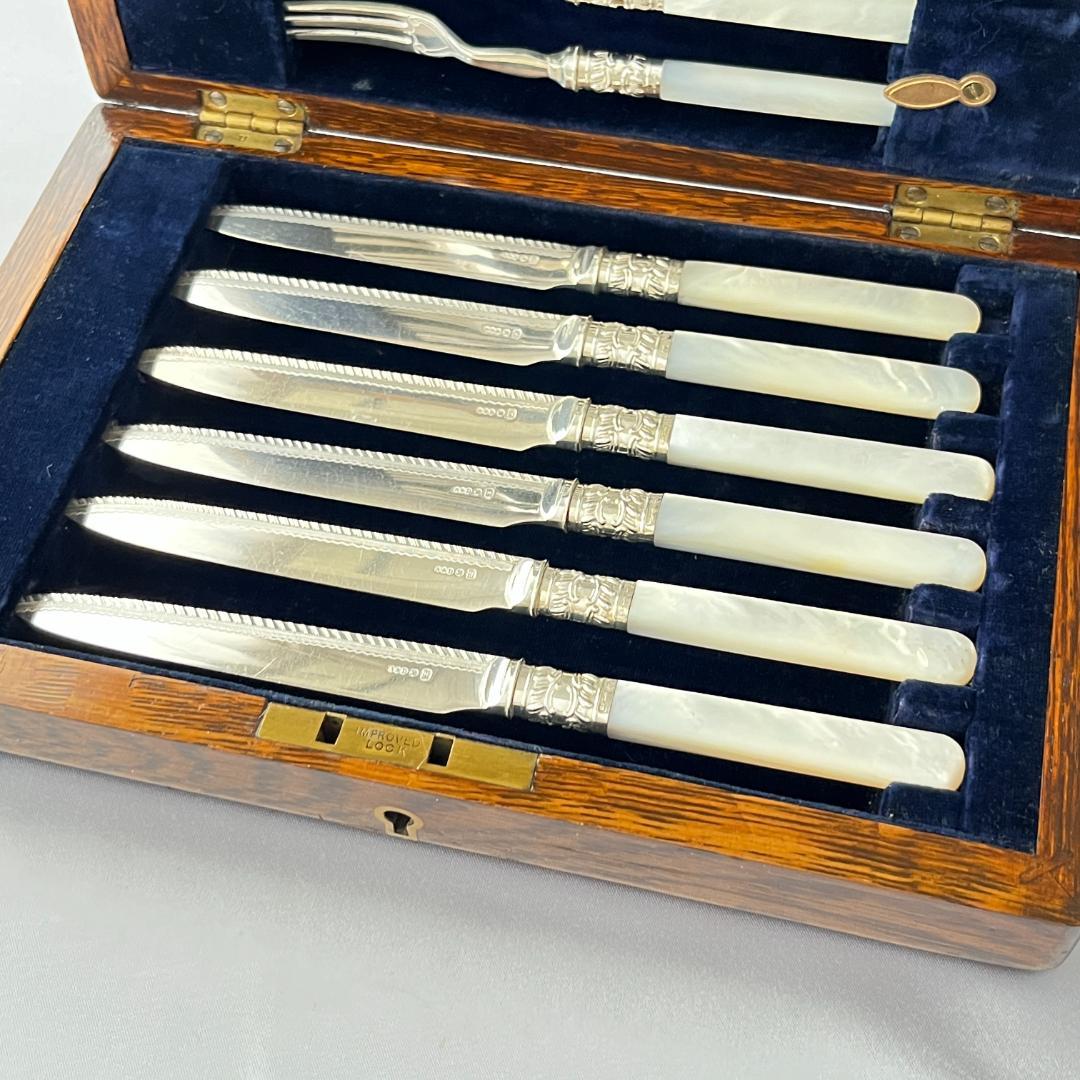 【Allen & Darwin】【白蝶貝】ビクトリアンのパストリーセット12本