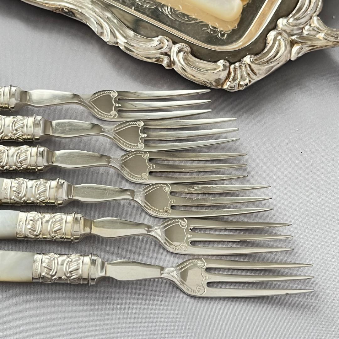 【Allen & Darwin】【白蝶貝】ビクトリアンのパストリーセット12本