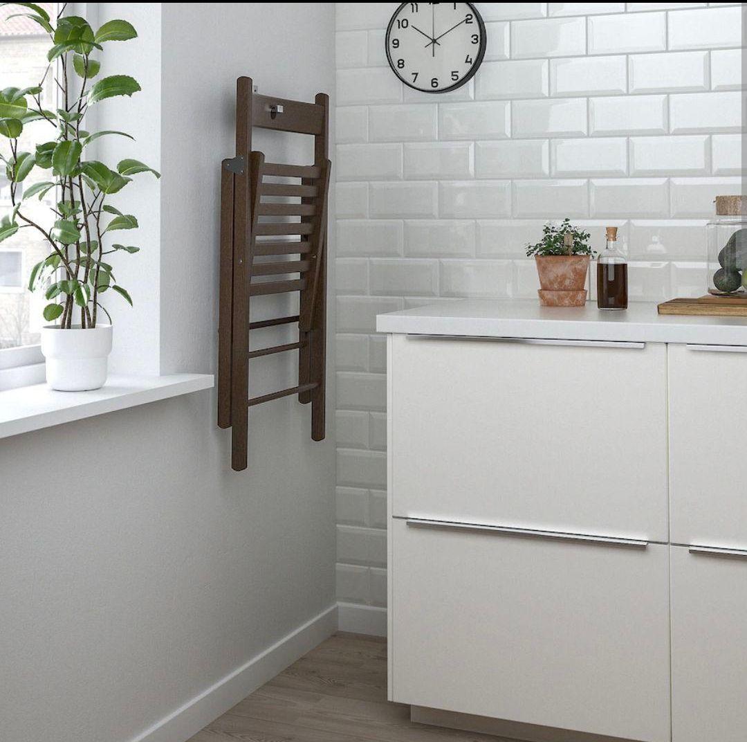 クッション付き　2脚　IKEA　TERJE　FRÖSVI　木製折りたたみチェア