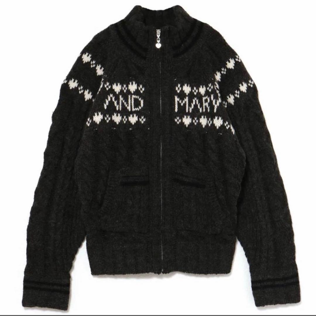 トップス ANDMARY Mary knit cowichan gray