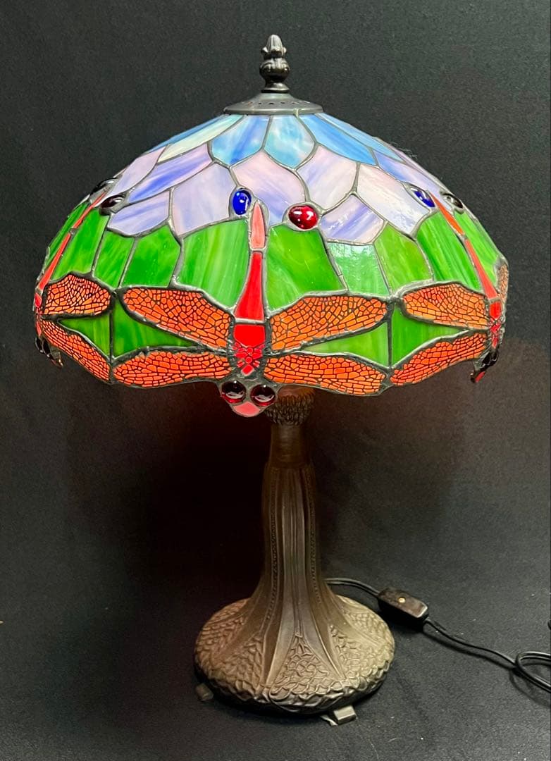 トンボデザイン ステンドグラス 卓上ランプ