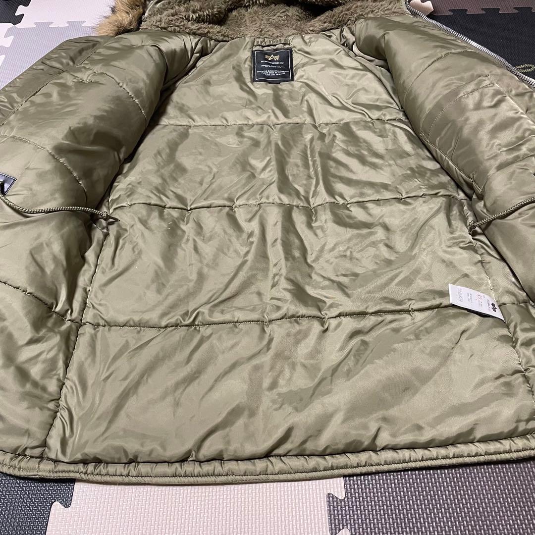 【美品】アルファインダストリーズ N-3Bフライトジャケット カーキ alpha