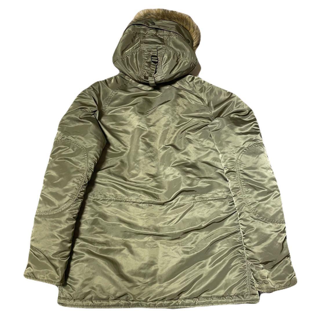 【美品】アルファインダストリーズ N-3Bフライトジャケット カーキ alpha