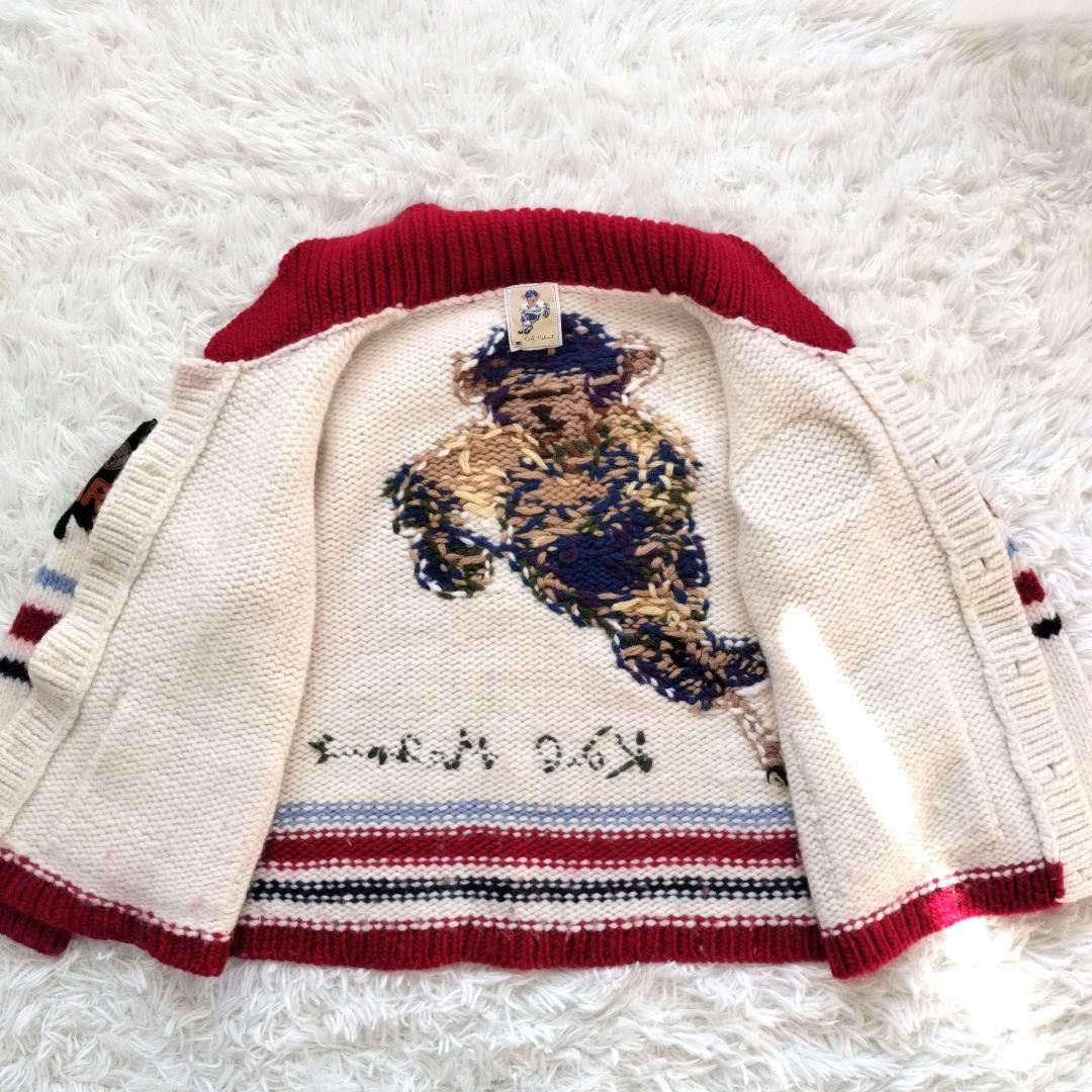 【希少】カールヘルム カウチンセーター テディベア ワッペン ユニセックス