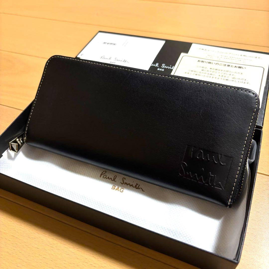 Paul Smith ステッチハイライト　長財布　未使用品　ブラック　完売品