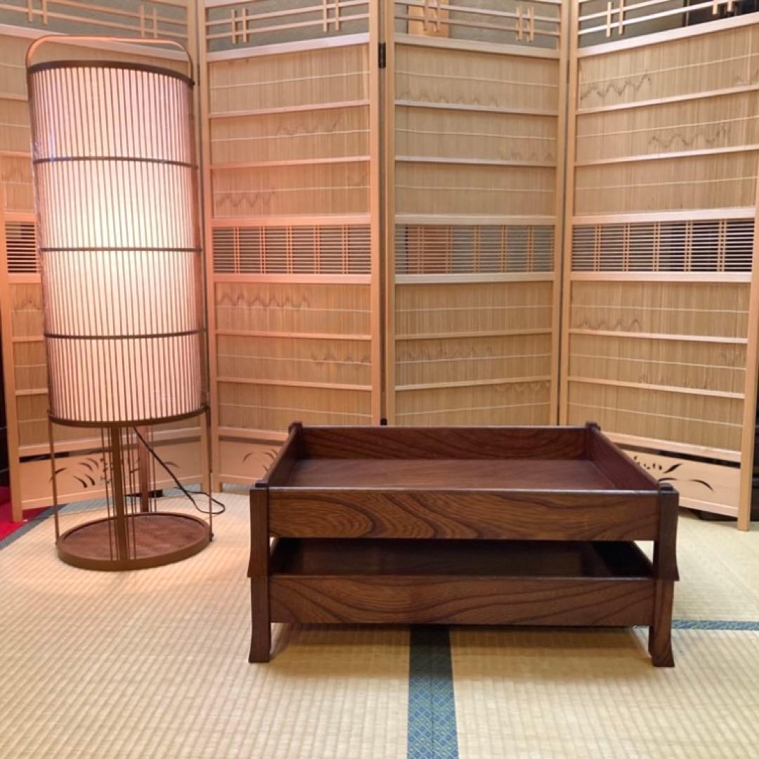 衣装盆 乱れ箱 脱衣籠 2段 棚 ラック 木製 櫓 脚付き 旅館 和風 レトロ