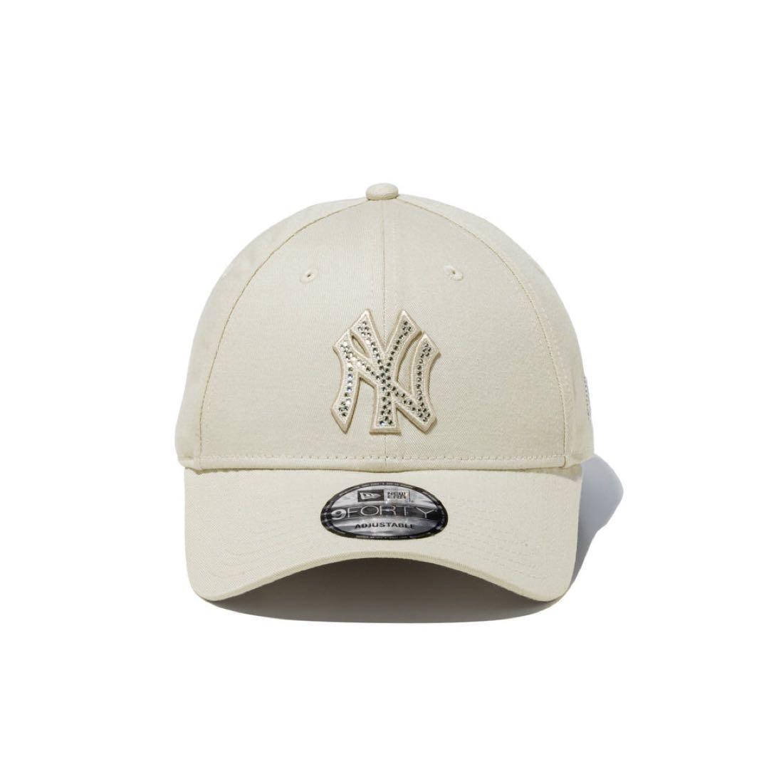 9FORTY Rhinestone ニューヨーク・ヤンキース アイボリー