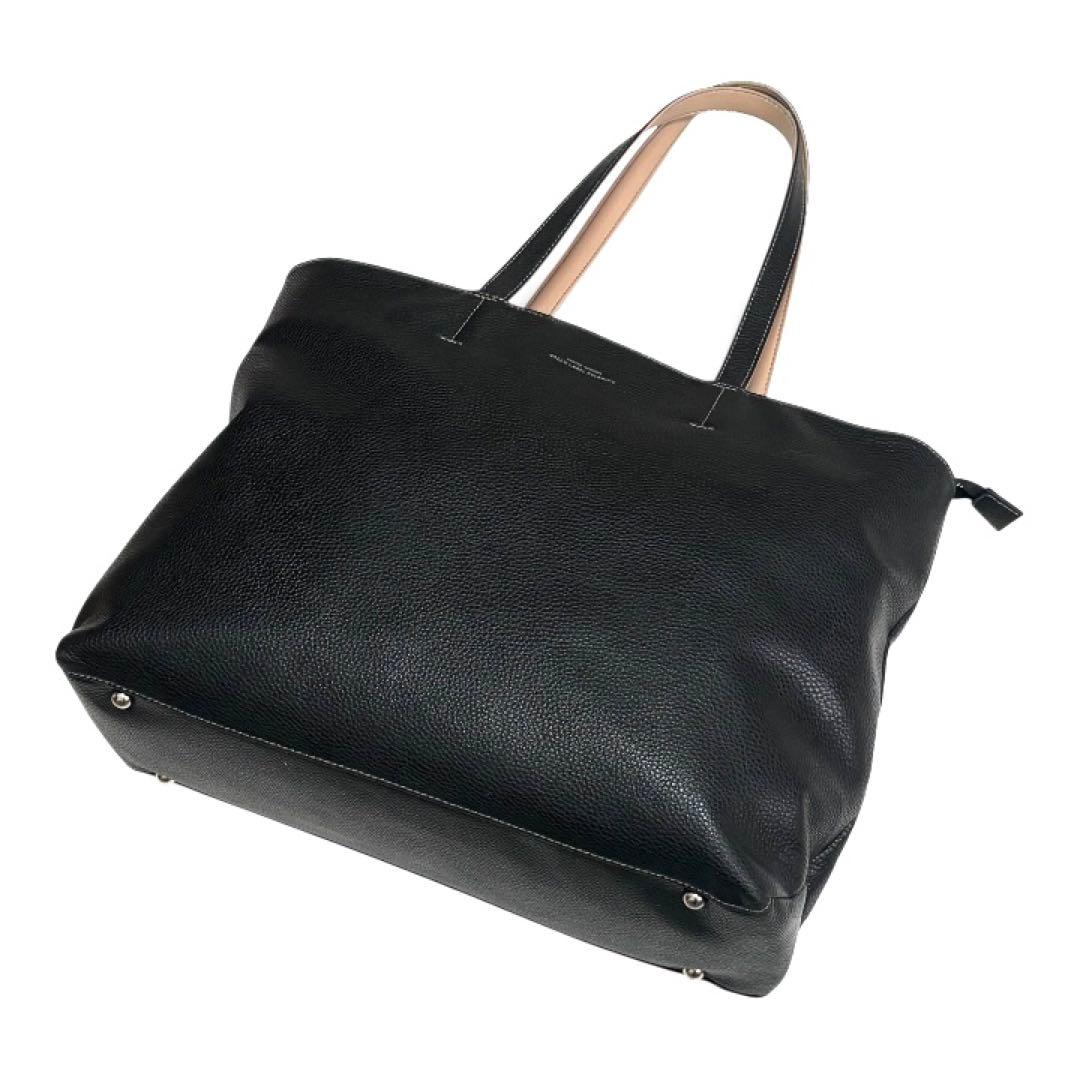 ユナイテッドアローズ グリーンレーベル トートバッグ A4 大容量 黒