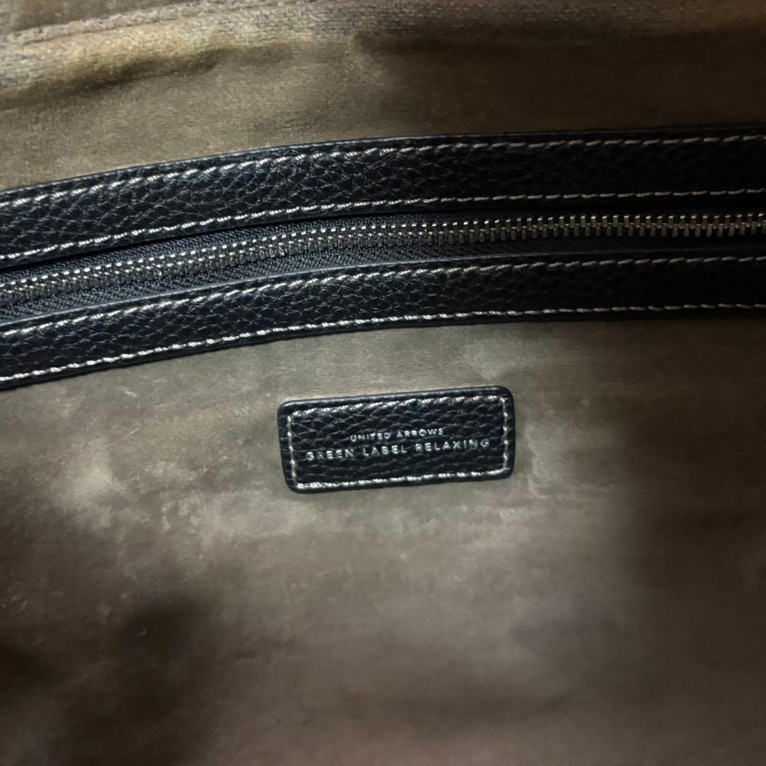 ユナイテッドアローズ グリーンレーベル トートバッグ A4 大容量 黒