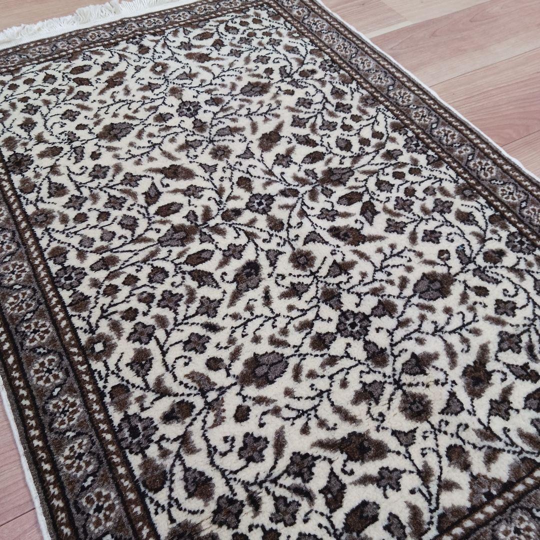 Y3188-2 トルコ カイセリ絨毯 ウール×コットン 手織り マット