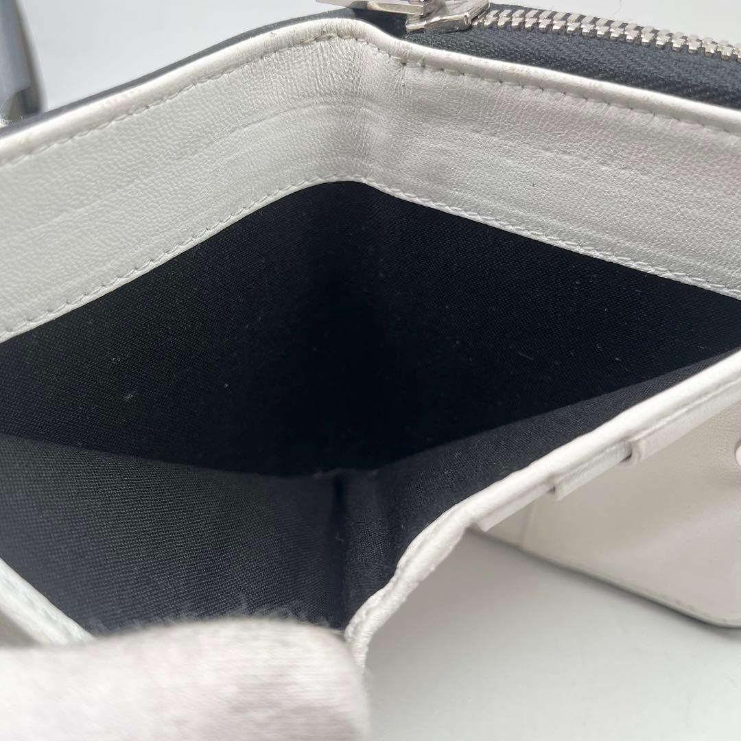 【希少】バレンシアガ　折り財布　スプレーペイントデザイン　黒　白　レア