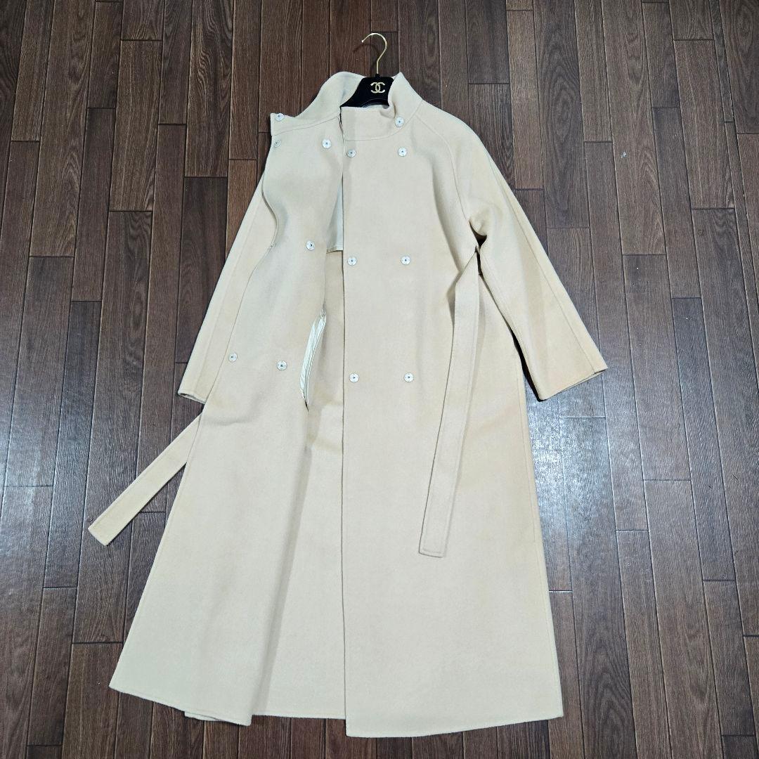 極美品◆トゥモローランド 2023年購入 ダブルフェイス コート 38