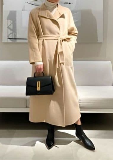 極美品◆トゥモローランド 2023年購入 ダブルフェイス コート 38