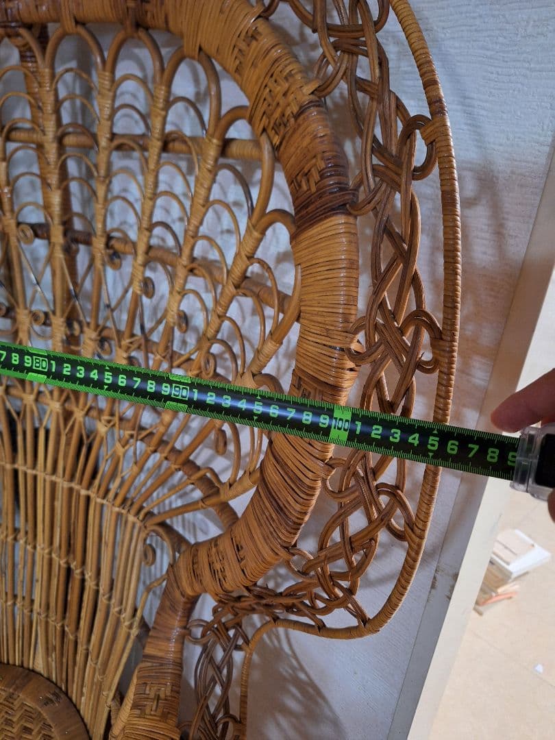 ジュジュ　ピーコックチェア　エマニエルチェア　藤家具　ラタン　送料込み