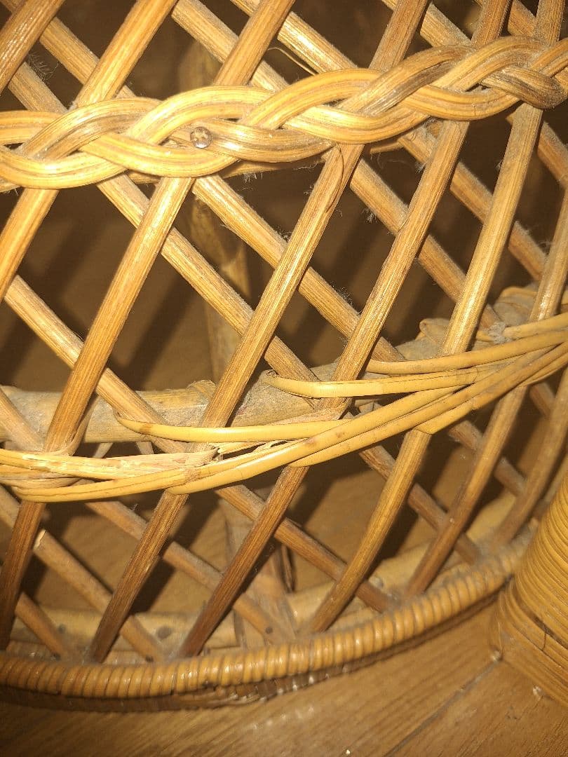 ジュジュ　ピーコックチェア　エマニエルチェア　藤家具　ラタン　送料込み