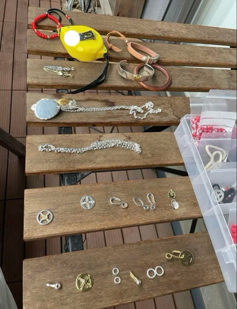 サドル レザー ブレスレット バングル カン ハンドメイド ノーブランド