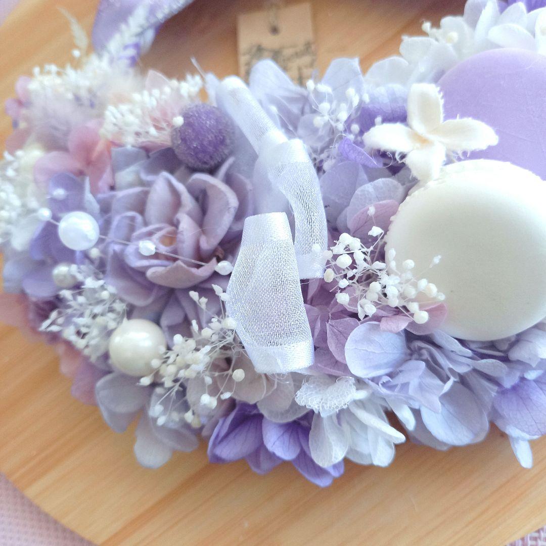 No95 優しいお姉さんカラー⸜❤︎⸝‍木の実とマカロンのフラワーリース♪♪