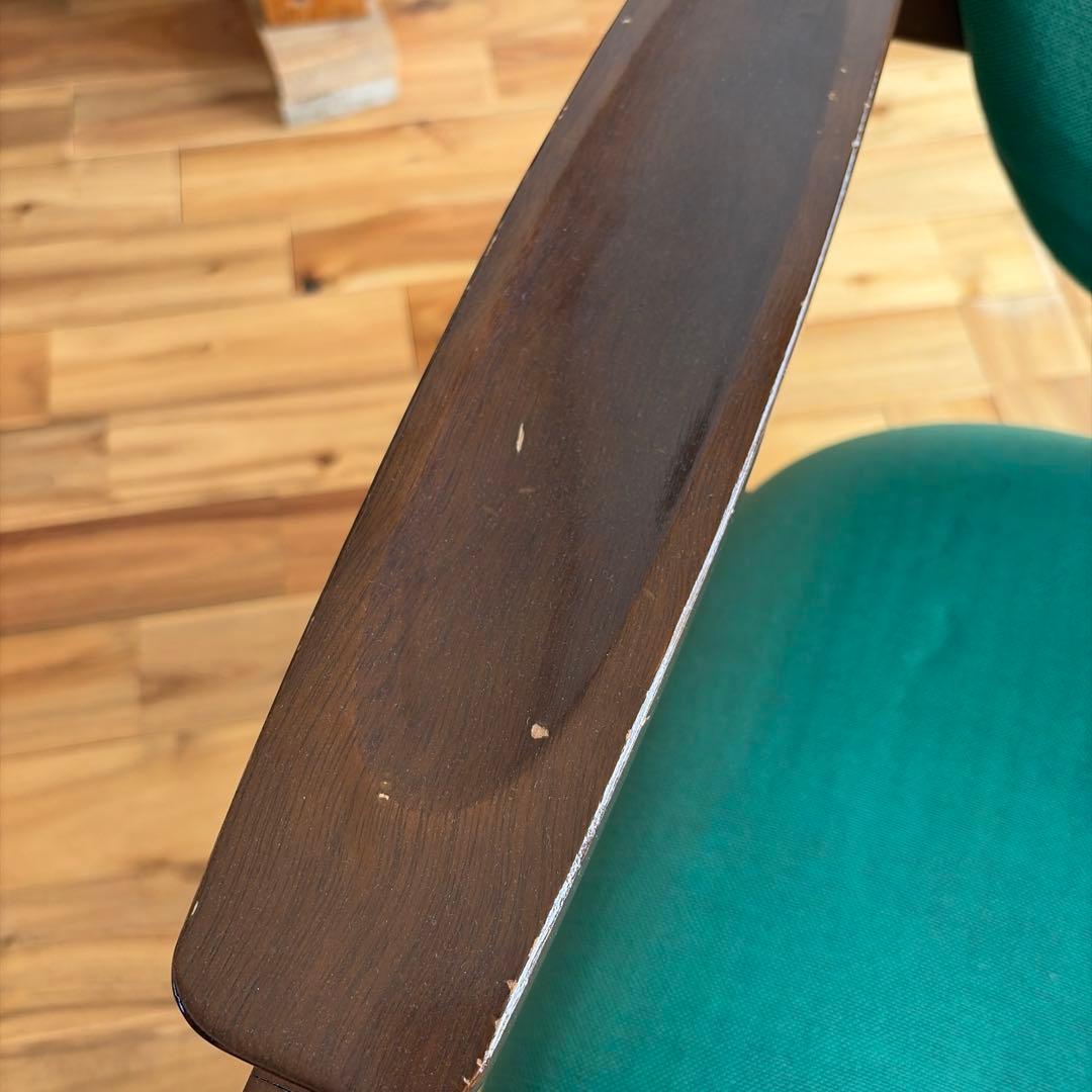 70s オールドカリモク ロビーアームチェア　ミッドセンチュリー　モダン