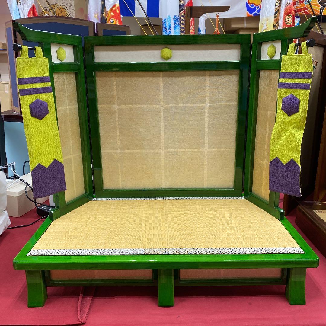 鎧兜飾り台★屏風セット★展示品5-16