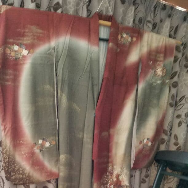 振袖 襟柄付き長襦袢 帯セット