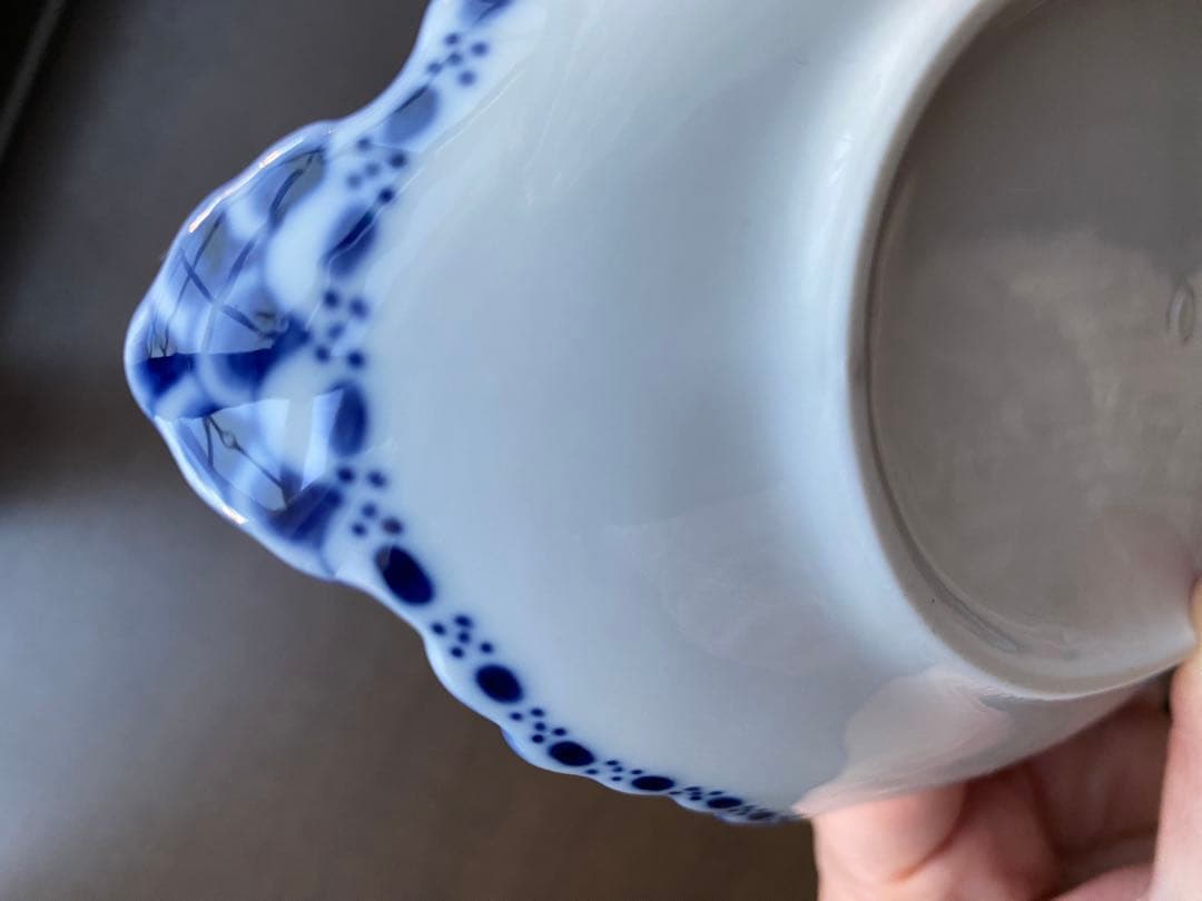 ロイヤルコペンハーゲンブルーフルーテッドハーフレース1/613 ☆2nd