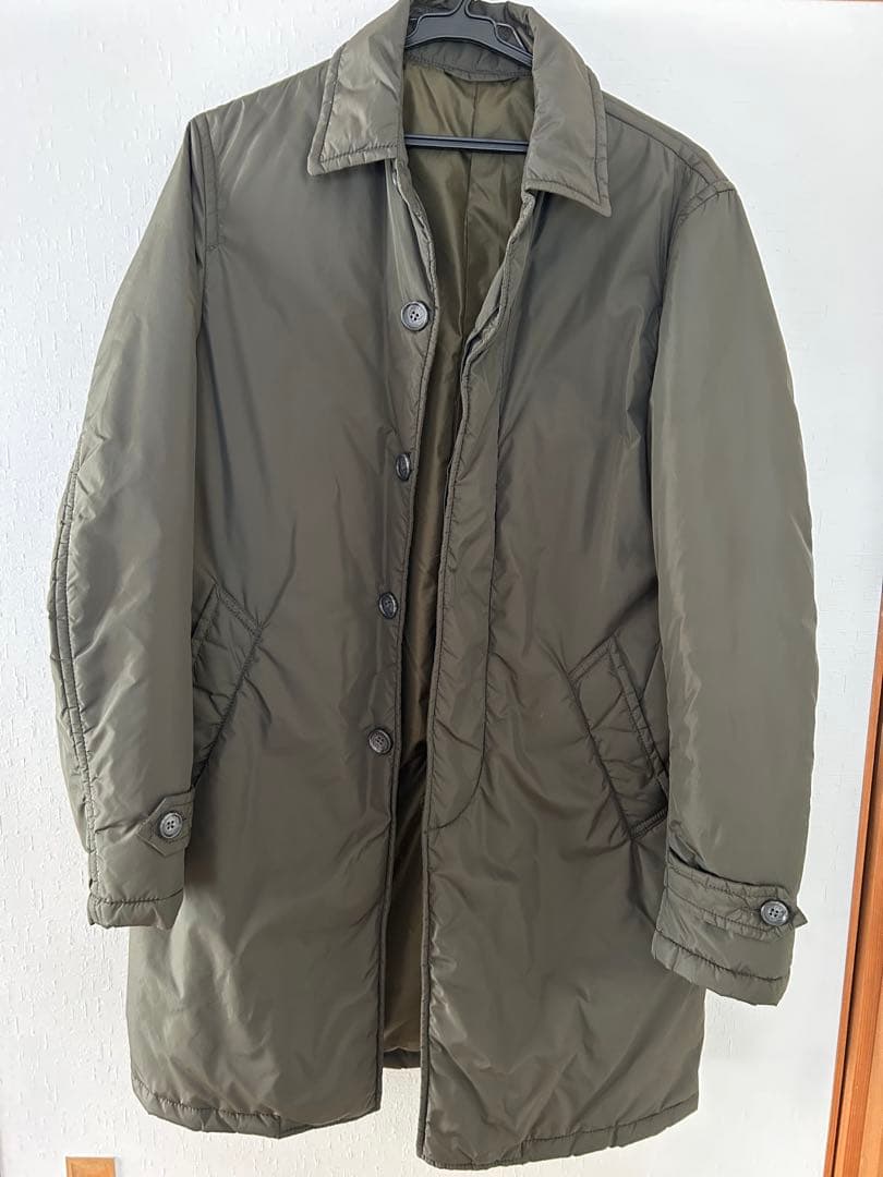 専用【美品】ハリス 中綿ステンカラーコート カーキ