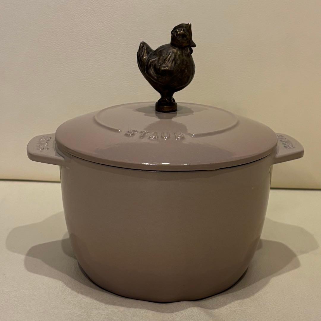 ストウブ　リネン　ココットデゴハン　M/チキンノブ　Sur La Table限定