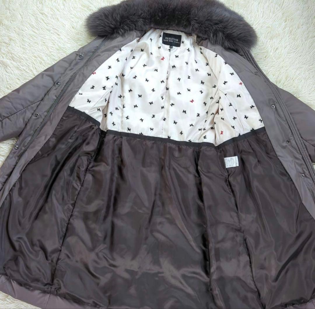 PRIMATIVO グレー ロングダウンジャケット