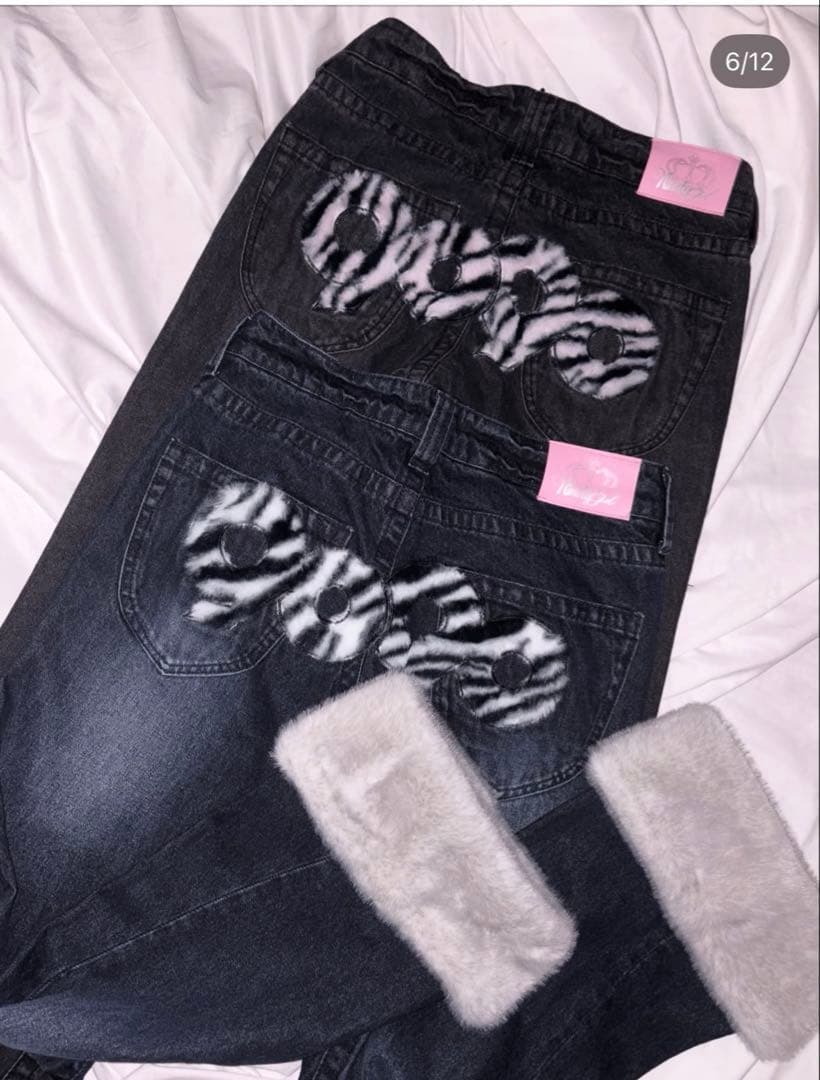完売商品‼️9090girl Fur GIRL Denim