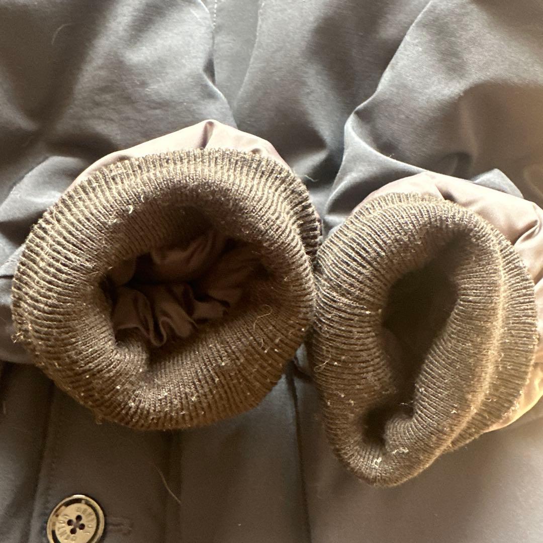 DANTON ダントン タッサーダウンジャケット ネイビー 38 ファー