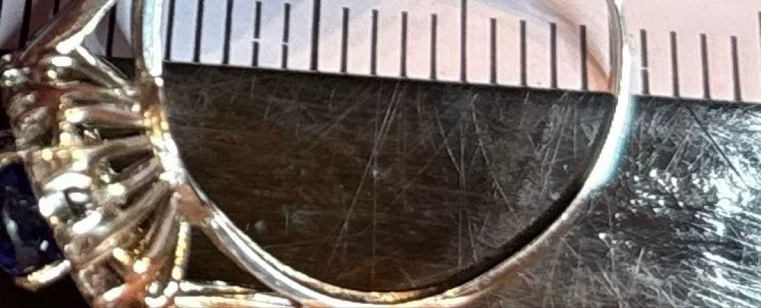 K18 タンザナイト 0.20 ダイヤモンド リング 指輪 18金