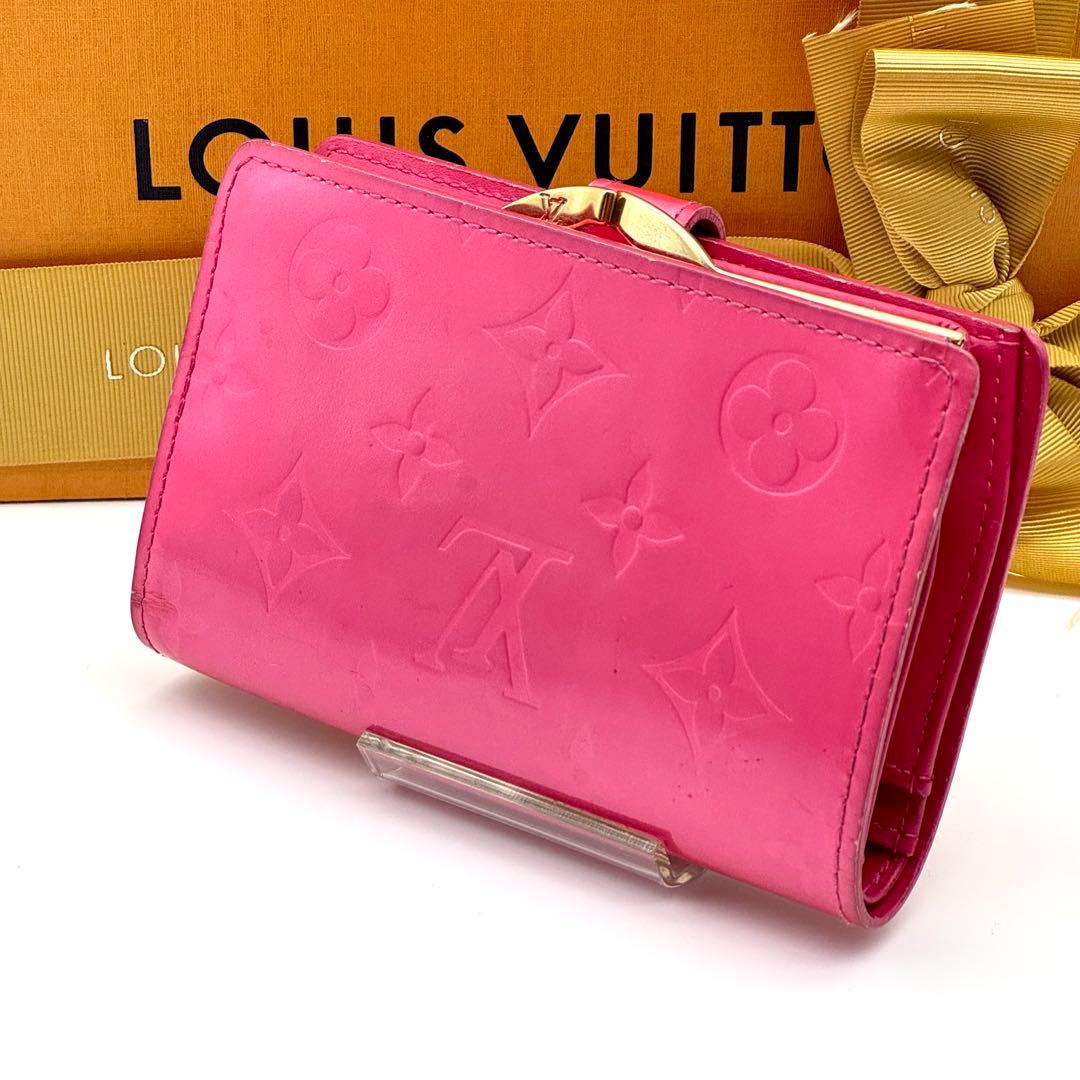 ルイヴィトン モノグラム ヴェルニ ポルトモネ ビエ ヴィエノワ がま口