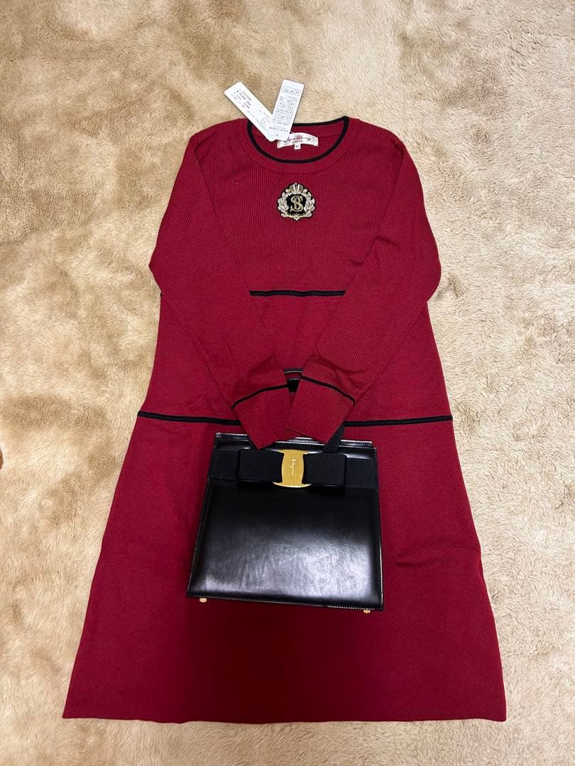 新品　スーパービューティー　ビジューワンピ　42