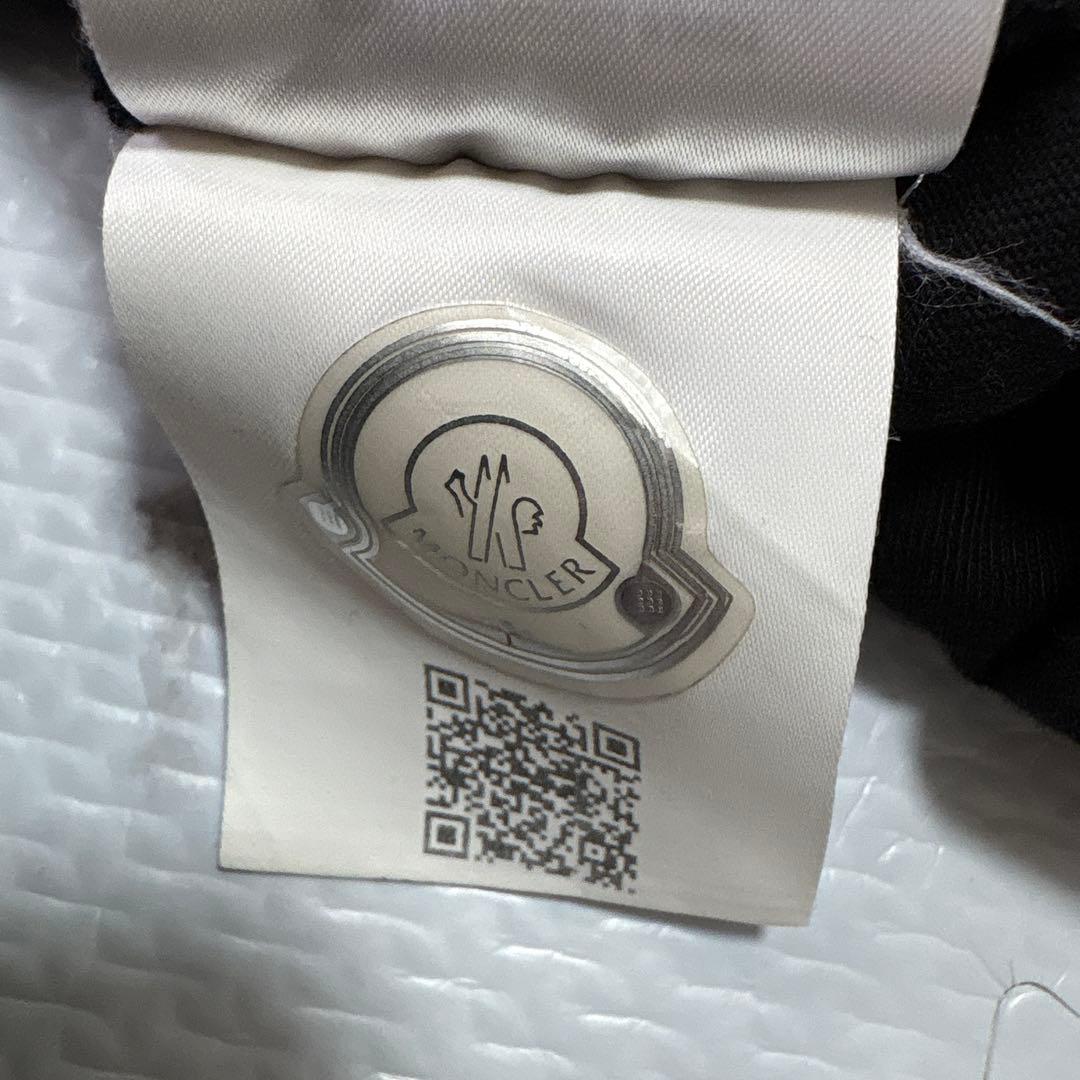 ✨大人気✨ MONCLER（モンクレール）黒 ロンT長袖カットソー胸ロゴXXL