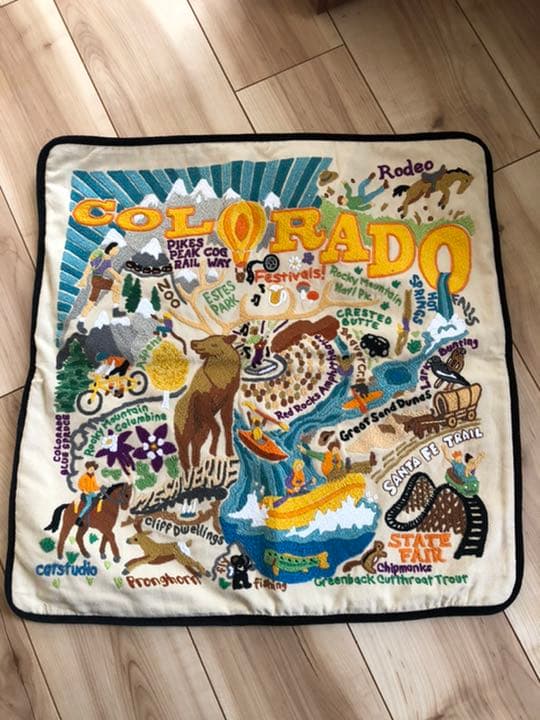 アメリカコロラド州　クッションカバー
