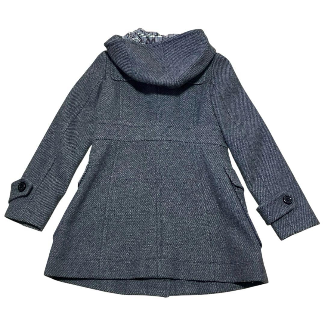 バーバリーブルーレーベル　ダッフルコート　ノバチェック　ミドル　ウール　y2k