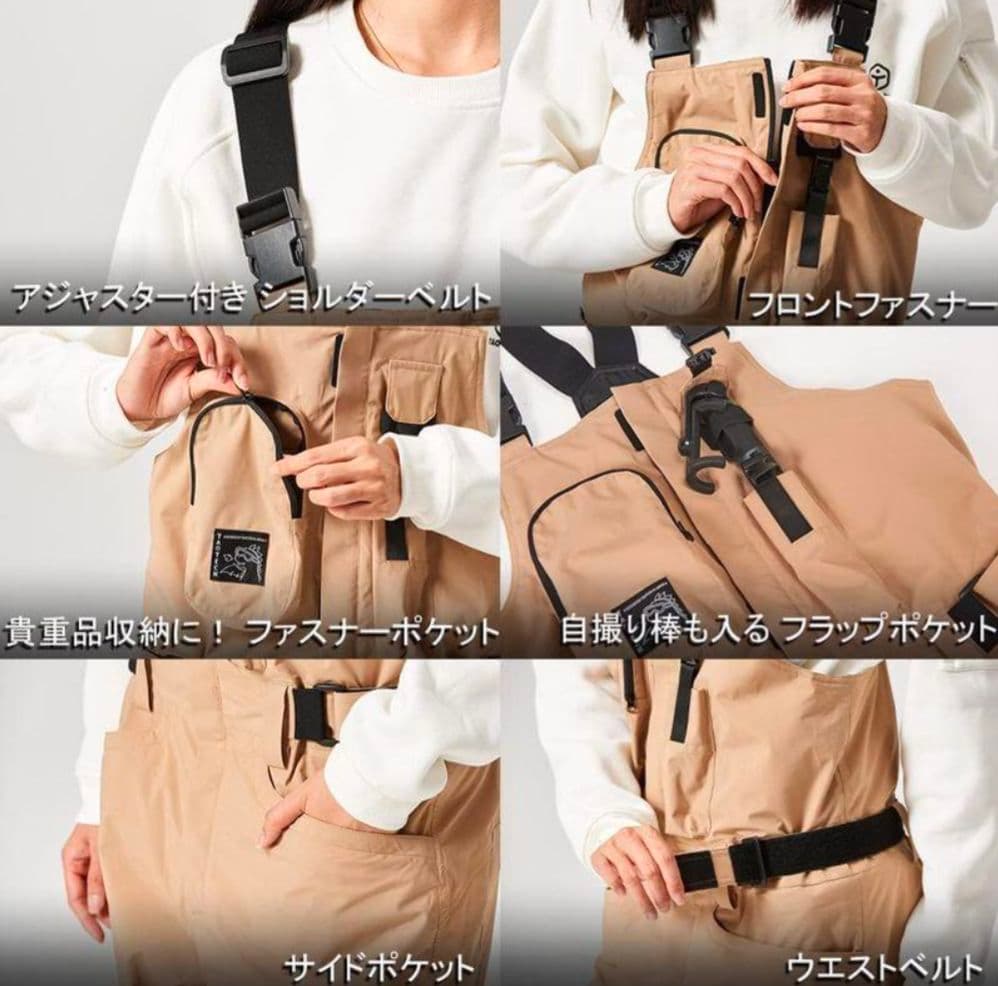 【TAOTECH✨XF✨XL】スノー スノボ ウェア ビブパンツ サロペット