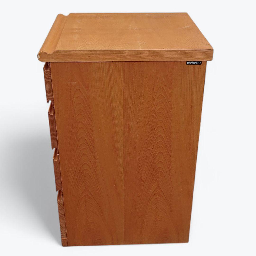Karimoku カリモク 4段 天然木 ドロワーチェスト 整理箪笥